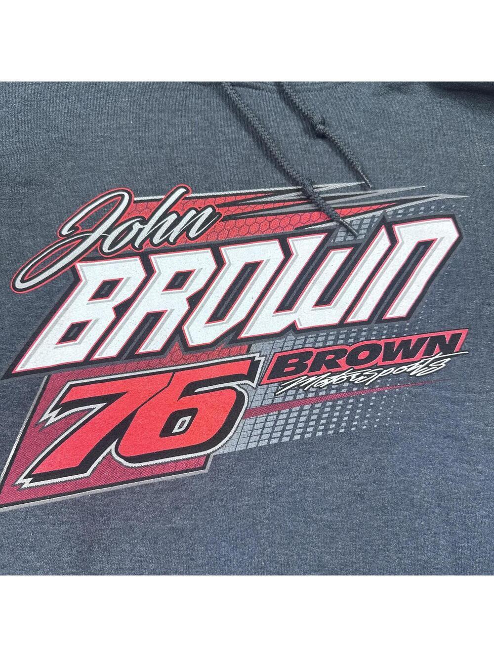 Gildan Heavy Blend Hooded Sweatshirt with John Brown 76 Graphic - Picture 5 of 10